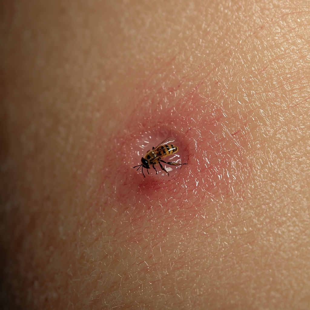 reakcija organizma na ubod pčele otok i crvenilo kože