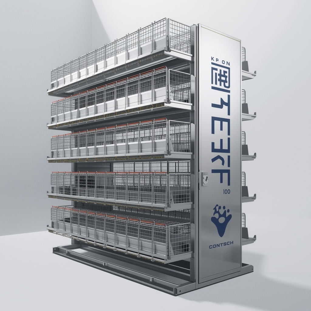 Četvorospratna kavezna baterija KP-100 za tov pilića